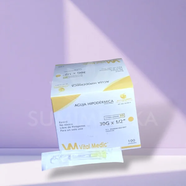 Aguja Hipodermica 30G x 1/2 - CJ x 100