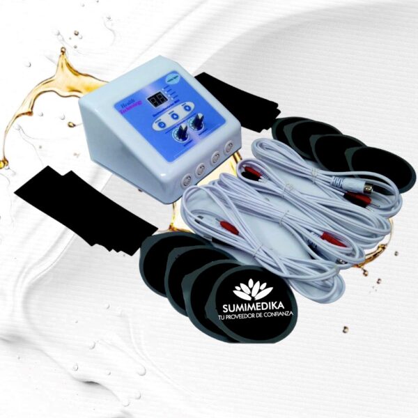 Gimnasia Pasiva (Electroestumulación) Portatil de 8 Electrodos - 4 salidas ELE01A - HEALTH TECHNOLOGY